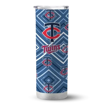 custom minnesota twins zipper leopard navy skinny tumbler best selling.webp