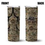 custom new york mets antler flow camo skinny tumbler best selling.webp