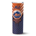 custom new york mets chevron stripes blue skinny tumbler best selling.webp