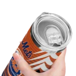 custom new york mets chevron stripes blue skinny tumbler best selling.webp