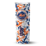 custom new york mets claw marks blue white skinny tumbler best selling.webp