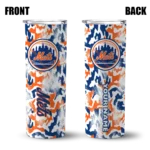 custom new york mets claw marks blue white skinny tumbler best selling.webp