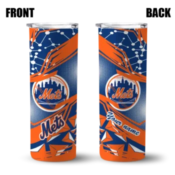 custom new york mets helmet clash blue skinny tumbler fashion forward.webp