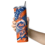 custom new york mets helmet clash blue skinny tumbler best selling.webp