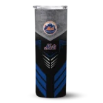 custom new york mets hexagon honeycomb blue black skinny tumbler best selling.webp