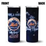 custom new york mets rose romance blue black skinny tumbler best selling.webp