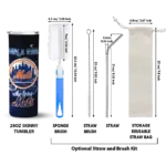 custom new york mets rose romance blue black skinny tumbler best selling.webp