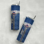 custom new york mets sparkle drip blue skinny tumbler best selling.webp