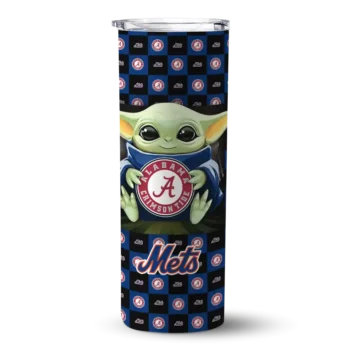 custom new york mets yoda cozy blue black skinny tumbler best selling.webp