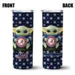 custom new york mets yoda cozy blue black skinny tumbler best selling.webp