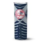 custom new york yankees camo texture navy skinny tumbler best selling.webp