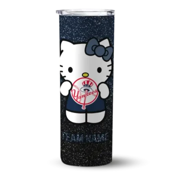 custom new york yankees hello kitty navy black skinny tumbler best selling.webp