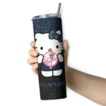 custom new york yankees hello kitty navy black skinny tumbler best selling.webp