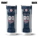 custom new york yankees stacked diamond navy skinny tumbler best selling.webp
