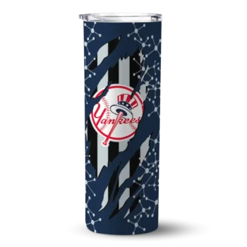 custom new york yankees star pop navy black skinny tumbler best selling.webp