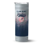 custom new york yankees swirl texture navy skinny tumbler best selling.webp