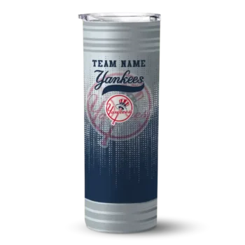 custom new york yankees swirl texture navy skinny tumbler best selling.webp