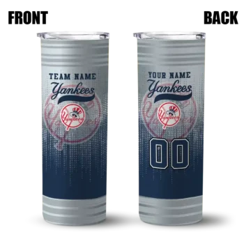 custom new york yankees swirl texture navy skinny tumbler fashion forward.webp