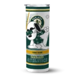 custom oakland athletics snoopy dog green white skinny tumbler best selling.webp