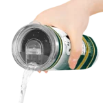 custom oakland athletics snoopy dog green white skinny tumbler best selling.webp