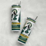 custom oakland athletics snoopy dog green white skinny tumbler best selling.webp