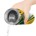 custom oakland athletics web stripes green white skinny tumbler best selling.webp