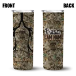 custom philadelphia phillies antler flow camo skinny tumbler best selling.webp