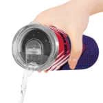 custom philadelphia phillies chevron stripes blue skinny tumbler best selling.webp