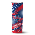 custom philadelphia phillies helmet clash blue skinny tumbler best selling.webp