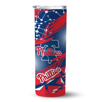 custom philadelphia phillies helmet clash blue skinny tumbler best selling.webp