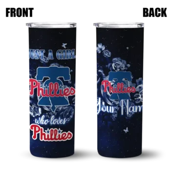 custom philadelphia phillies rose romance blue black skinny tumbler fashion forward.webp