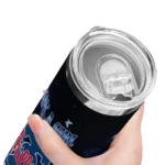 custom philadelphia phillies rose romance blue black skinny tumbler best selling.webp