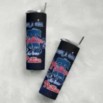 custom philadelphia phillies rose romance blue black skinny tumbler best selling.webp