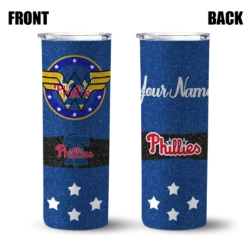 custom philadelphia phillies star cluster blue skinny tumbler fashion forward.webp