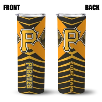 custom pittsburgh pirates camo texture black skinny tumbler fashion forward.webp