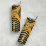 custom pittsburgh pirates camo texture black skinny tumbler best selling.webp