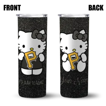 custom pittsburgh pirates hello kitty black skinny tumbler fashion forward.webp