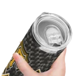 custom pittsburgh pirates monogram burst black white skinny tumbler best selling.webp