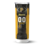custom pittsburgh pirates stacked diamond black skinny tumbler best selling.webp