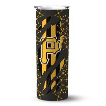 custom pittsburgh pirates star pop black skinny tumbler best selling.webp