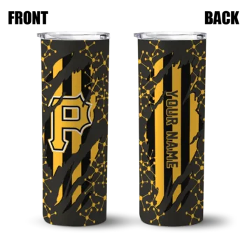 custom pittsburgh pirates star pop black skinny tumbler fashion forward.webp