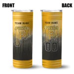 custom pittsburgh pirates swirl texture black skinny tumbler best selling.webp