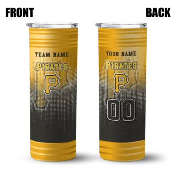 custom pittsburgh pirates swirl texture black skinny tumbler fashion forward.webp