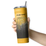 custom pittsburgh pirates swirl texture black skinny tumbler best selling.webp