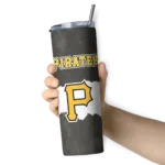 custom pittsburgh pirates torn band black white skinny tumbler best selling.webp
