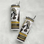 custom san diego padres snoopy dog brown white skinny tumbler best selling.webp