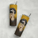 custom san diego padres sparkle lips brown skinny tumbler best selling.webp