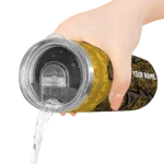 custom san diego padres spiral burst print brown skinny tumbler best selling.webp