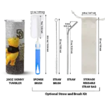 custom san diego padres winnie the pooh brown gray skinny tumbler best selling.webp