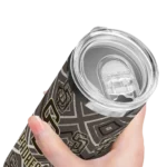 custom san diego padres zipper leopard brown skinny tumbler best selling.webp